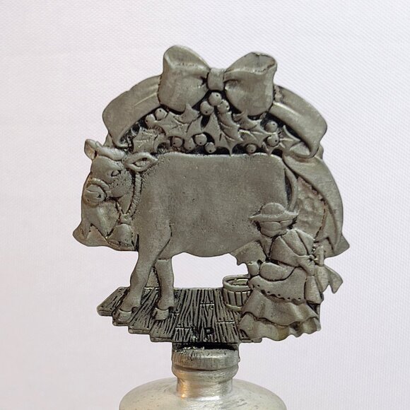 Woodbury Pewter Bell 8 Maids Milking Twelve Days of Christmas Collection USA - Picture 3 of 8